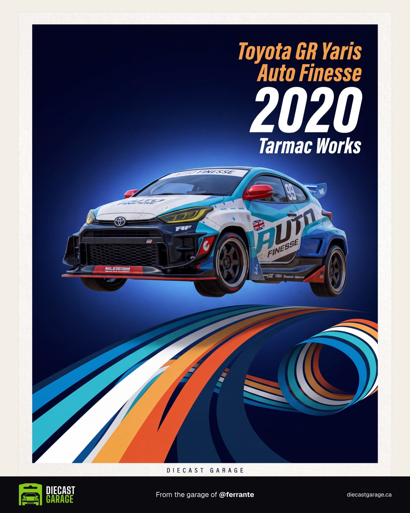 A Race commemorative poster from a collector's garage