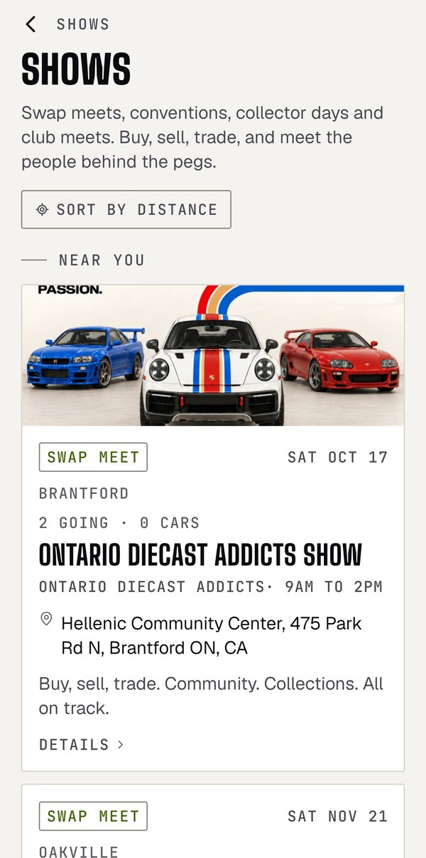 Die-cast shows and swap meets near you